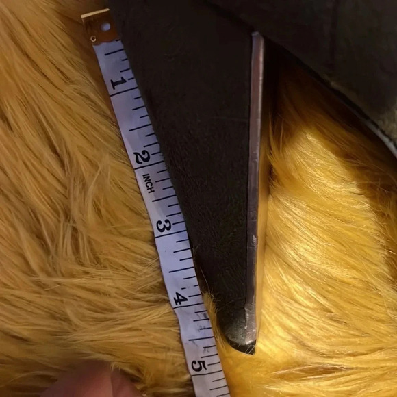 Vintage Faux Suede fashion olive  green chunky heels boots Sz 9 - Picture 9 of 14